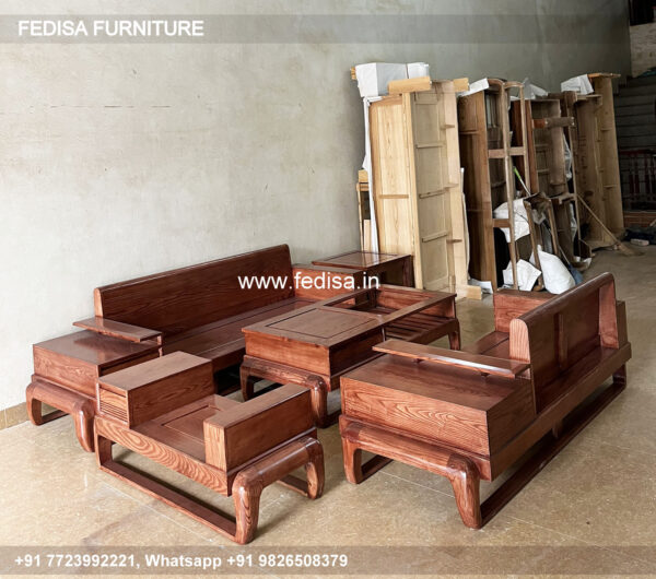 Wooden Sofa Set Wooden L Shape Sofa Damro No-8702 Amazon Wooden Sofa Set