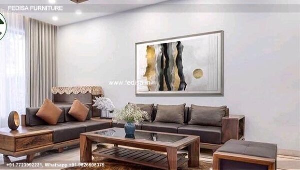 Wooden Sofa Set Wooden Moongil Sofa Set No-8740 23 Seater Wooden Sofa Set