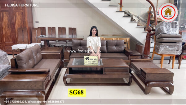 Wooden Sofa Set Wooden Teal Shaped Sofa No-8751 Godrej Wooden Sofa