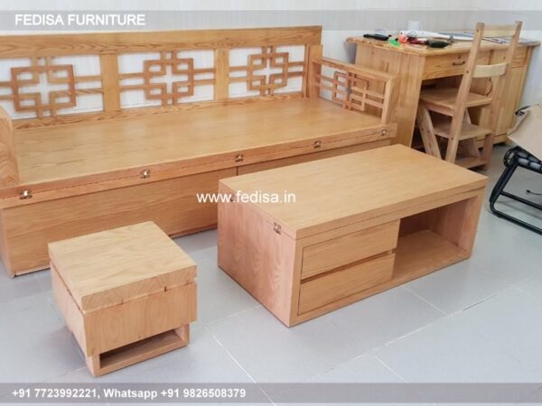 Wooden Sofa Set Wooden Black Color Sofa Set No-8764 L Shape Wooden Sofa Set