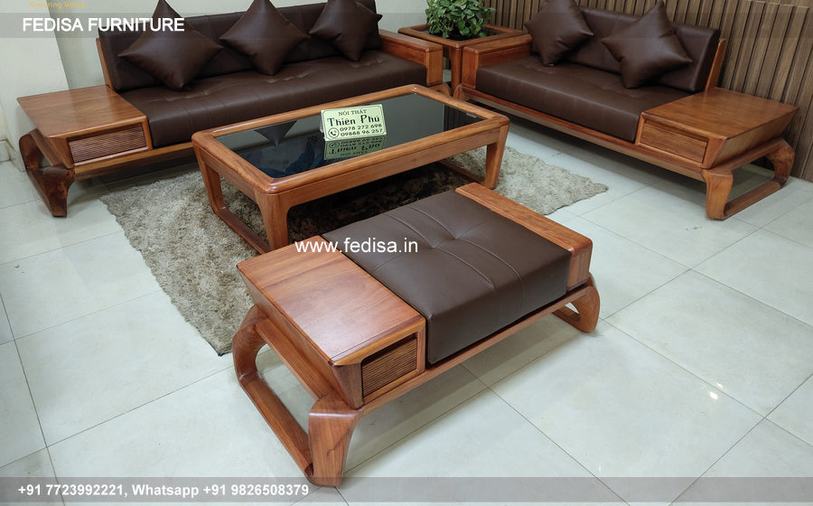 Wooden Sofa Set Wooden Comfortable Living Room Sets No-8797 93 Seater Wooden Sofa Set