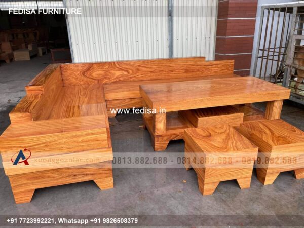 Wooden Sofa Set Wooden Modern L Shaped Sectional No-8804 Second Hand Wooden Sofa Set