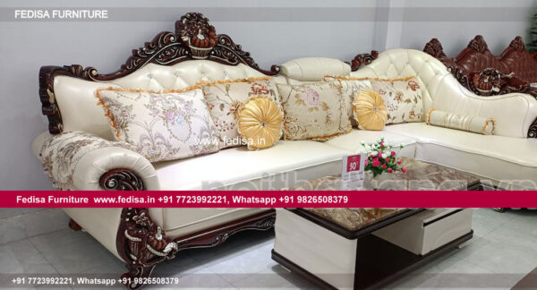 Wooden Sofa Set Wooden Genuine Leather Couch Set No-8925 27 Seater Wooden Sofa Below 10000