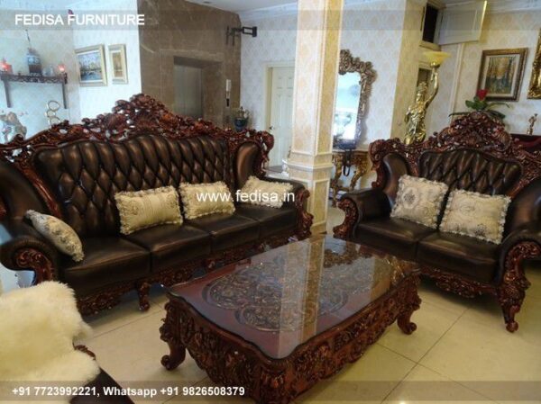 Wooden Sofa Set Wooden L Shape Sofa With Couch No-8931 Wooden Carved Sofa Set