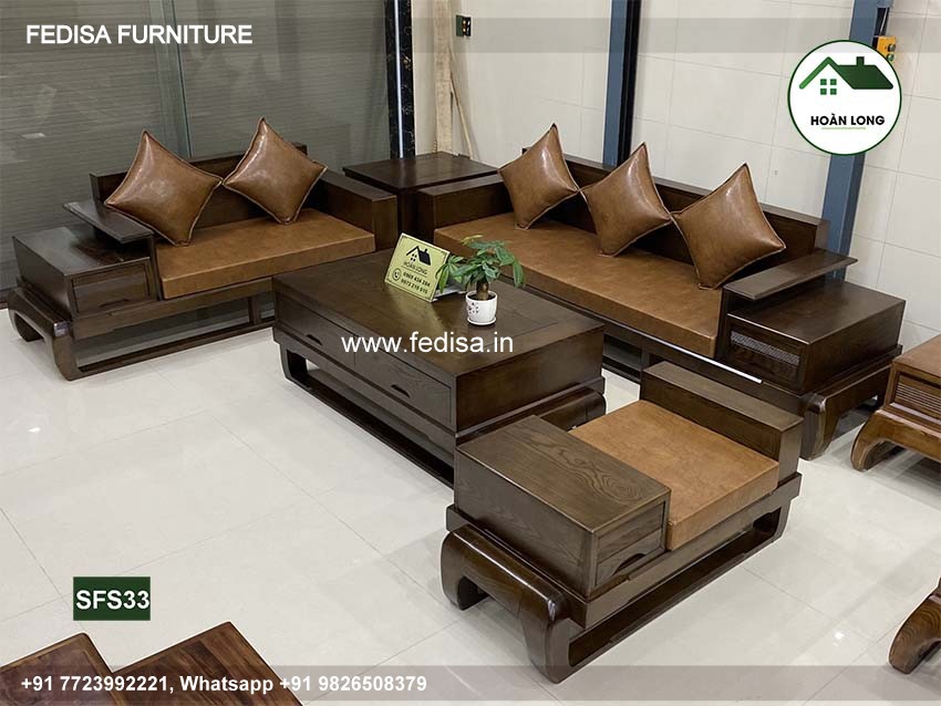 Wooden Sofa Set Wooden L Shape Sofa Set Online No-8953 Wooden Sofa Set Price Below 20024