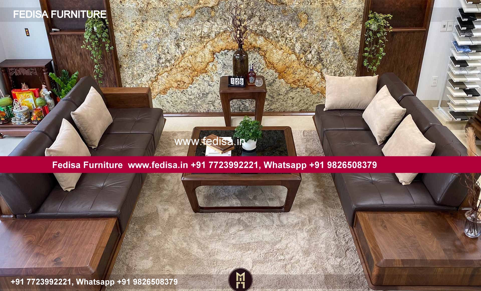 Wooden Sofa Set Wooden Leather Living Room Sets No-9055 Sofa Set Price Wooden