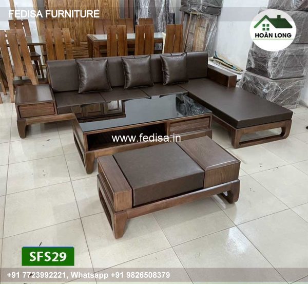 Wooden Sofa Set Wooden Sofa Set Under 10007 No-9074 Wooden Setty Set