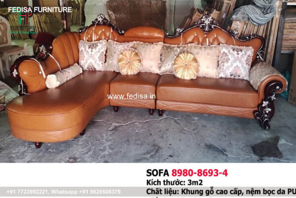 Wooden Sofa Set Wooden Luxury Sofa Set No-9075 Royal Oak Wooden Sofa Set