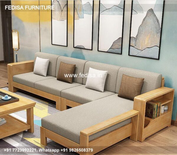 Wooden Sofa Set Wooden Reclining Living Room Sets No-9104 L Shape Sofa Set Wooden