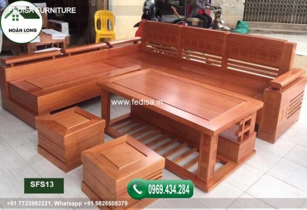 Wooden Sofa Set Wooden Cheap L Shaped Couch No-9159 Wooden Sofa Price