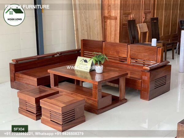 Wooden Sofa Set Wooden Wooden Sofa Set Online No-9160 L Shape Wooden Sofa