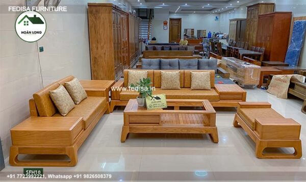 Wooden Sofa Set Wooden Setty Set No-9205 Royal Oak Wooden Sofa Set