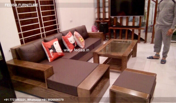 Wooden Sofa Set Wooden Genuine Leather Living Room Sets No-9248 Second Hand Wooden Sofa Set