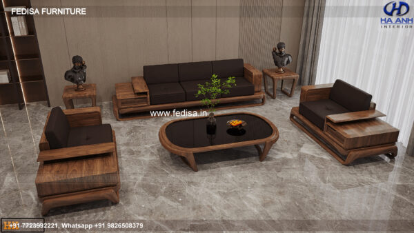 Wooden Sofa Set Wooden Royal Oak Sofa Set No-9340 Second Hand Wooden Sofa