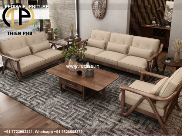 Wooden Sofa Set Wooden U Type Sofa No-9385 Simple Sofa Set Wooden
