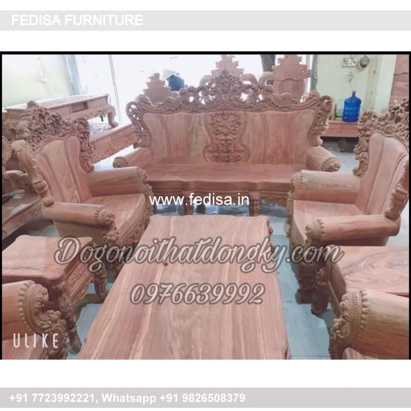 Wooden Sofa Set Wooden Red Couch Set No-9412 Wooden Sofa Cushion Set Price