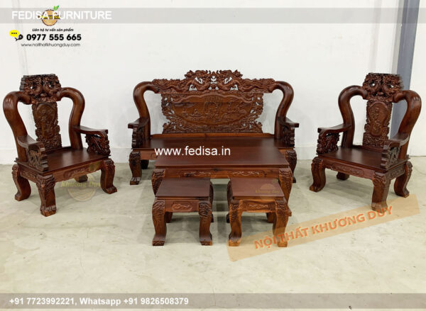 Wooden Sofa Set Wooden Lakdi Sofa Set No-9432 Simple Wooden Sofa Set