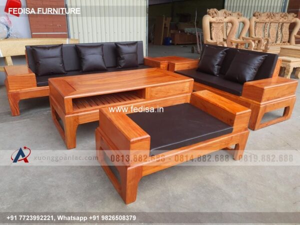 Wooden Sofa Set Wooden Three Seater Sofa Set No-9458 Wooden Sofa Set Near Me