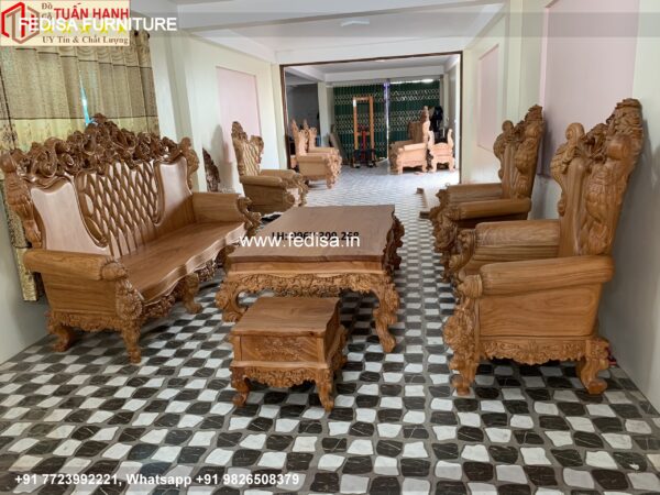 Wooden Sofa Set Wooden 10 Seater Sofa Below 10000 No-9518 Latest Wooden Sofa