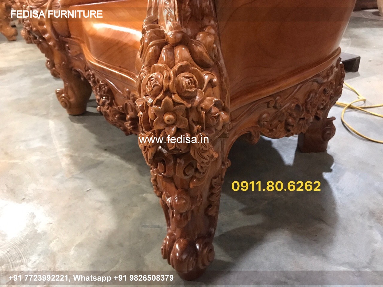 Wooden Sofa Set Wooden Dark Blue Sofa Set No-9522 Wooden Sofa 5 Seater