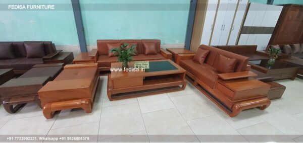 Wooden Sofa Set Wooden Rexine Sofa Set Price No-9578 Modern Wooden Sofa Set