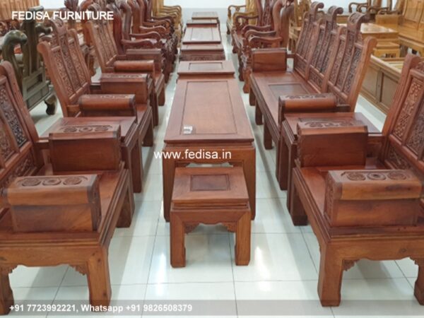 Wooden Sofa Set Wooden L Shape Leather Sofa Set No-9579 Best Wooden Sofa