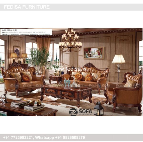 Wooden Sofa Set Wooden White Sofa Set Living Room No-9631 69 Seater Wooden Sofa Set
