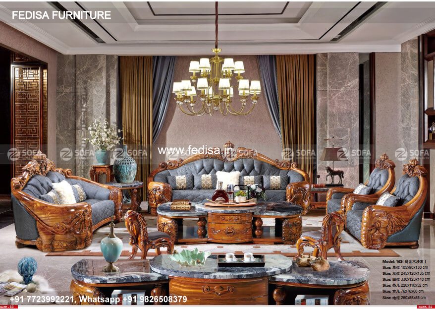 Wooden Sofa Set Wooden 14 Seater Sofa Set For Living Room No-9654 Cushion For Wooden Sofa Set