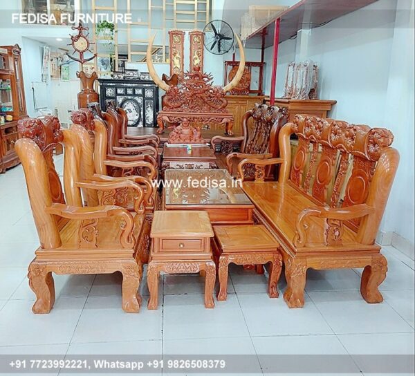 Wooden Sofa Set Wooden Upholstered Sofa Set No-9656 Maharaja Wooden Sofa Set