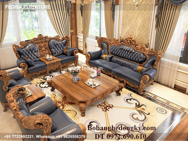 Wooden Sofa Set Wooden Beige Sofa Sectional No-9696 73 Seater Wooden Sofa Set