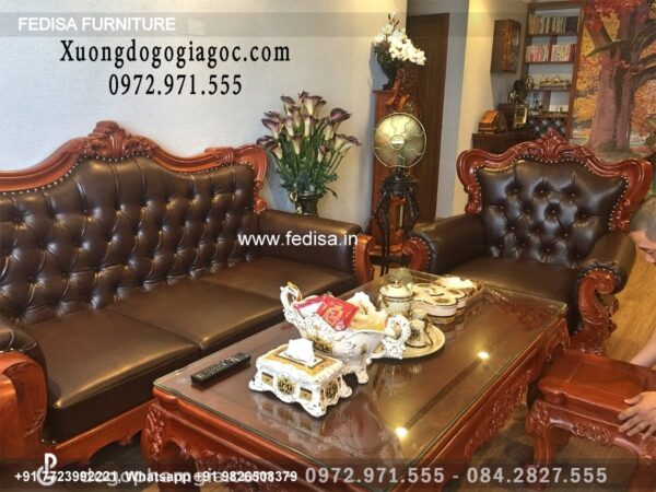 Wooden Sofa Set Wooden Cheap Leather Living Room Sets No-9704 19 Seater Wooden Sofa Set
