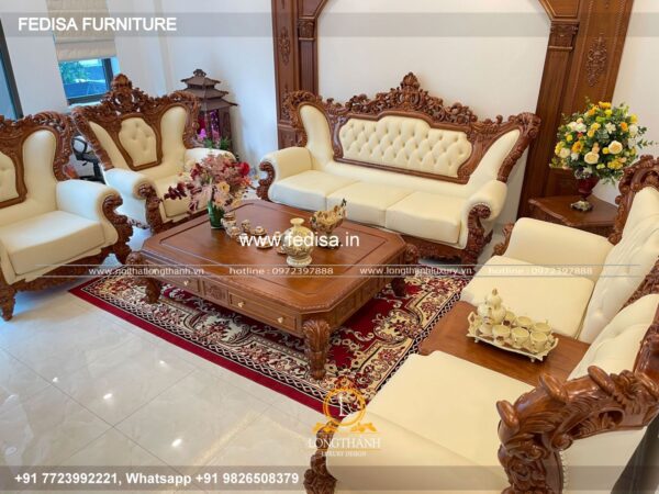 Wooden Sofa Set Wooden C Type Sofa Set No-9750 Urban Ladder Wooden Sofa