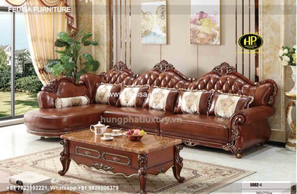 Wooden Sofa Set Wooden L Seater Couch No-9776 Antique Wooden Sofa Set
