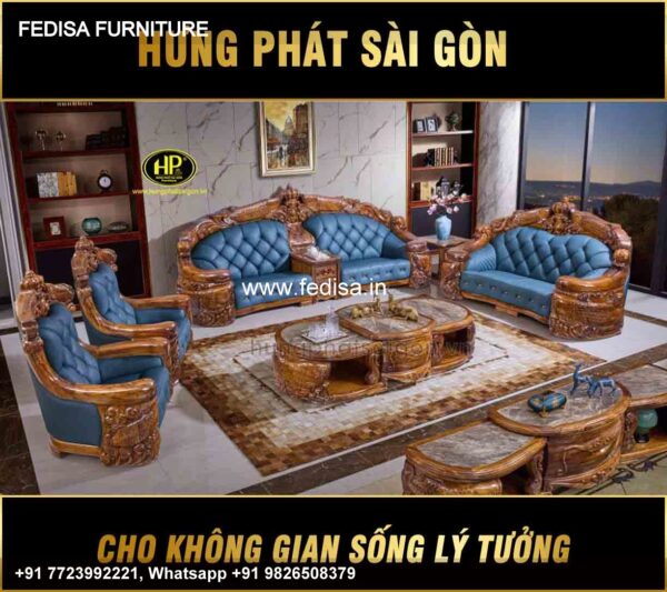 Wooden Sofa Set Wooden Chesterfield Leather Sofa Set No-9791 Designer Wooden Sofa Set