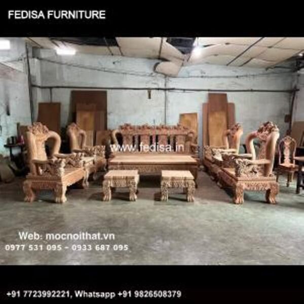 Wooden Sofa Set Wooden Cream Color Sofa Set No-10032 Wooden Royal Sofa Set