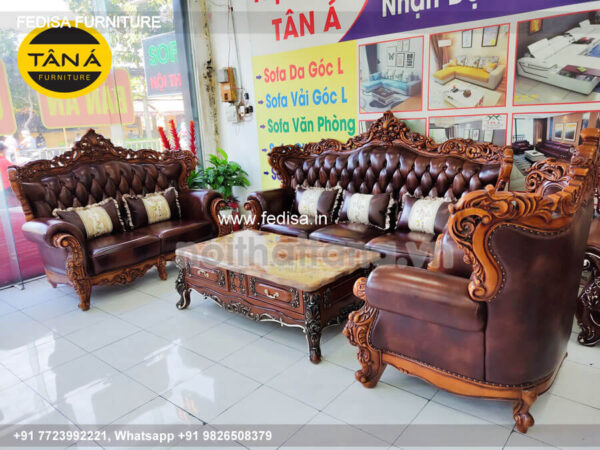 Wooden Sofa Set Wooden Contrast Sofa Set No-10236 Royal Wooden Sofa Set