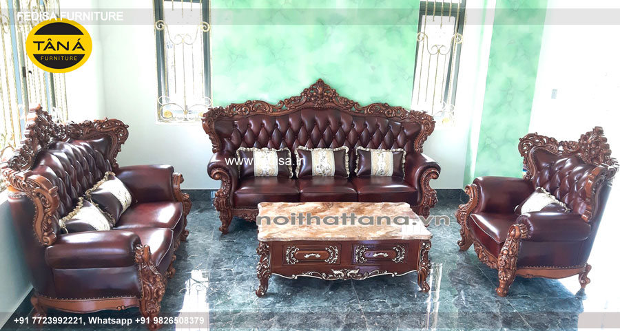 Wooden Sofa Set Wooden Couch And Table Set No-10240 Wooden Sofa Frame Manufacturers