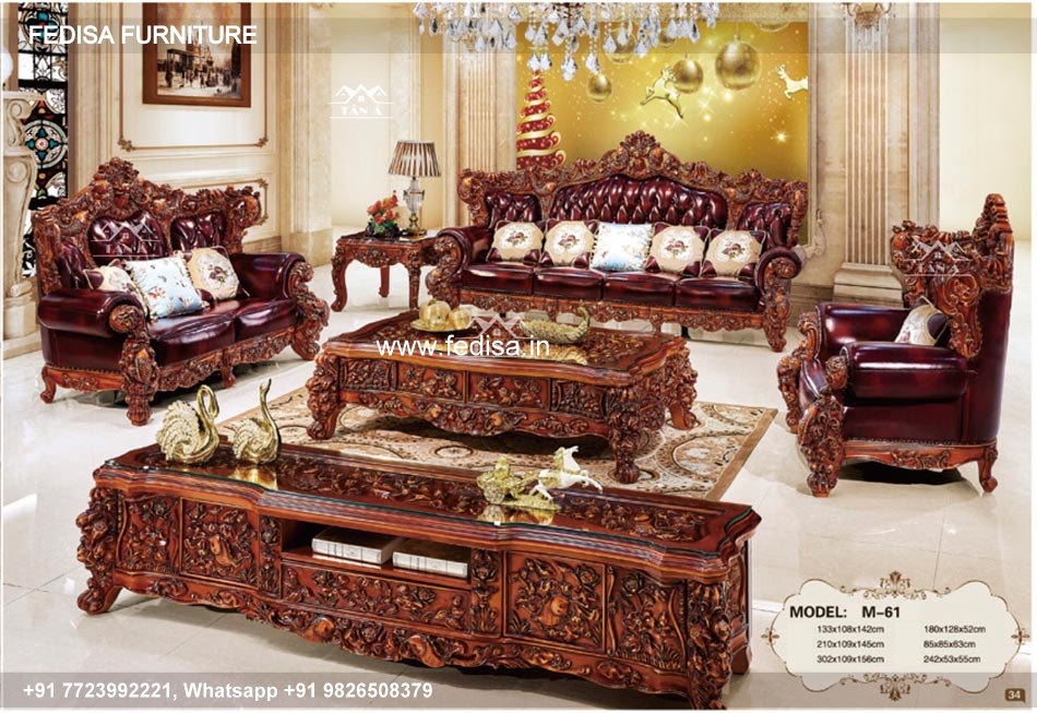 Wooden Sofa Set Wooden L Shape Sofa Set Online No-10242 Wooden Sofa Set Price Below 20025