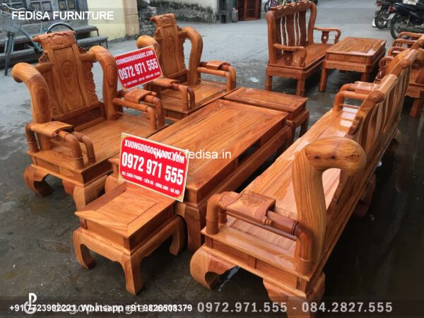 Wooden Sofa Set Wooden Maroon Color Sofa Set No-10271 Wooden Sofa Online
