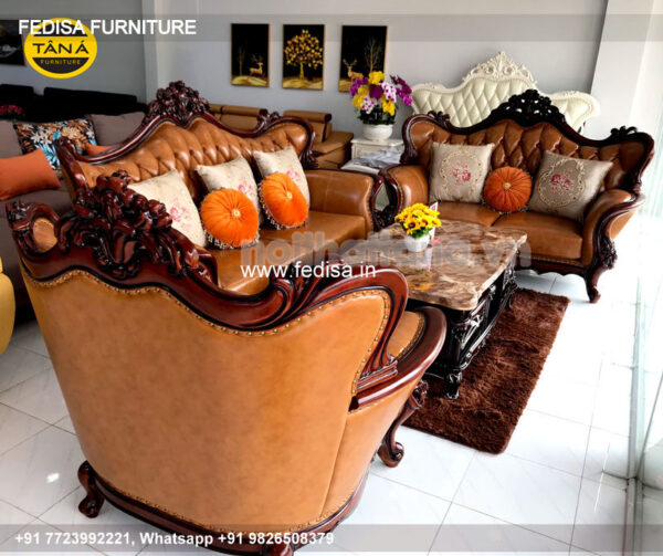 Wooden Sofa Set Wooden L Shaped Velvet Couch No-10275 Wooden Corner Sofa Set