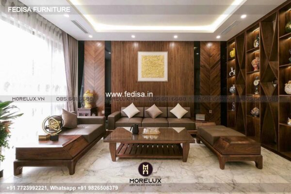 Wooden Sofa Set Wooden Sofa Set For Living Room No-10334 35 Seater Wooden Sofa Set