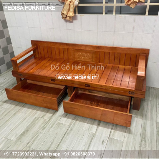 Wooden Sofa Set Wooden L Type Sofa No-10339 Wooden Carved Sofa Set