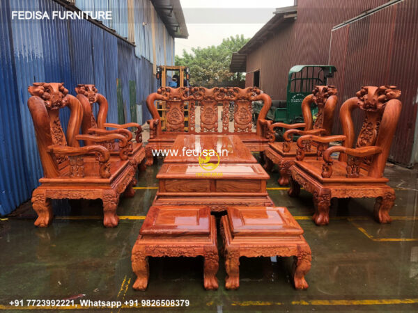 Wooden Sofa Set Wooden Maharaja Sofa No-10340 Wooden Street Sofa Set