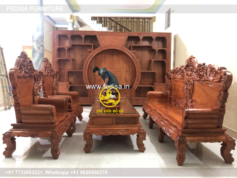 Wooden Sofa Set Wooden Godrej Sofa No-10342 Second Hand Wooden Sofa Set
