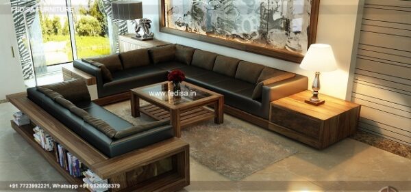 Wooden Sofa Set Wooden Small Sofa Set No-10365 Designer Wooden Sofa Set