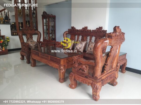 Wooden Sofa Set Wooden Bed Sofa Set No-10420 Royal Wooden Sofa Set