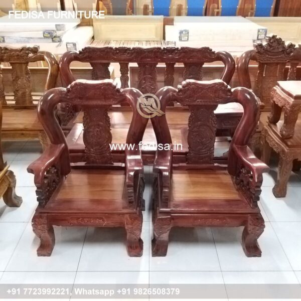 Wooden Sofa Set Wooden Single Sofa Set No-10430 Designer Wooden Sofa Set