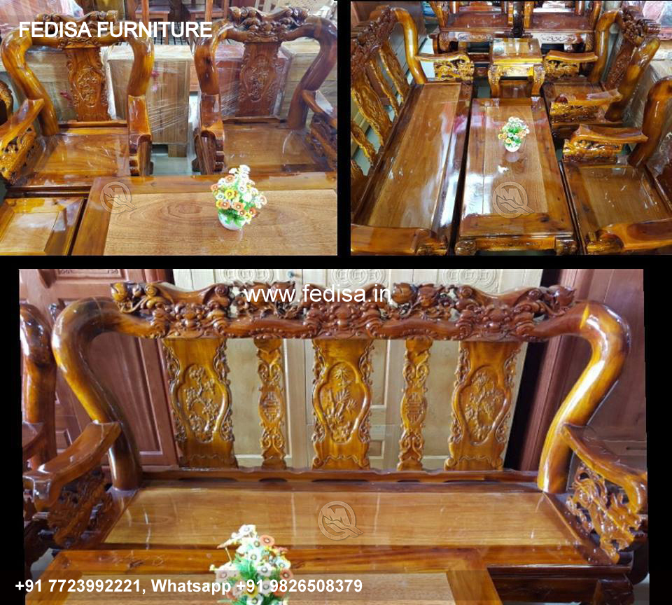 Wooden Sofa Set Wooden Sofa Set For Hall No-10431 Black Wooden Sofa Set