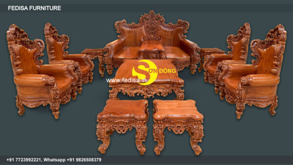 Wooden Sofa Set Wooden Affordable Living Room Sets No-10465 45 Seater Wooden Sofa Set
