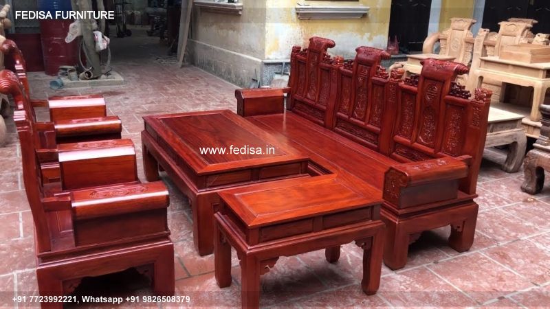 Wooden Sofa Set Wooden Recliner Couch Set No-10545 Antique Wooden Sofa Set